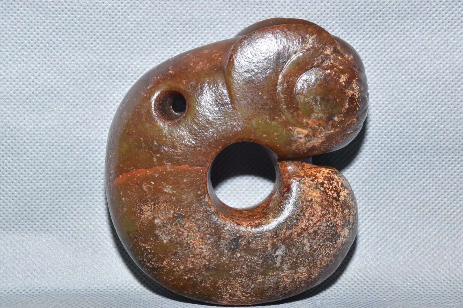 Chinese Hongshan culture jade carved ornaments (1 of 10)