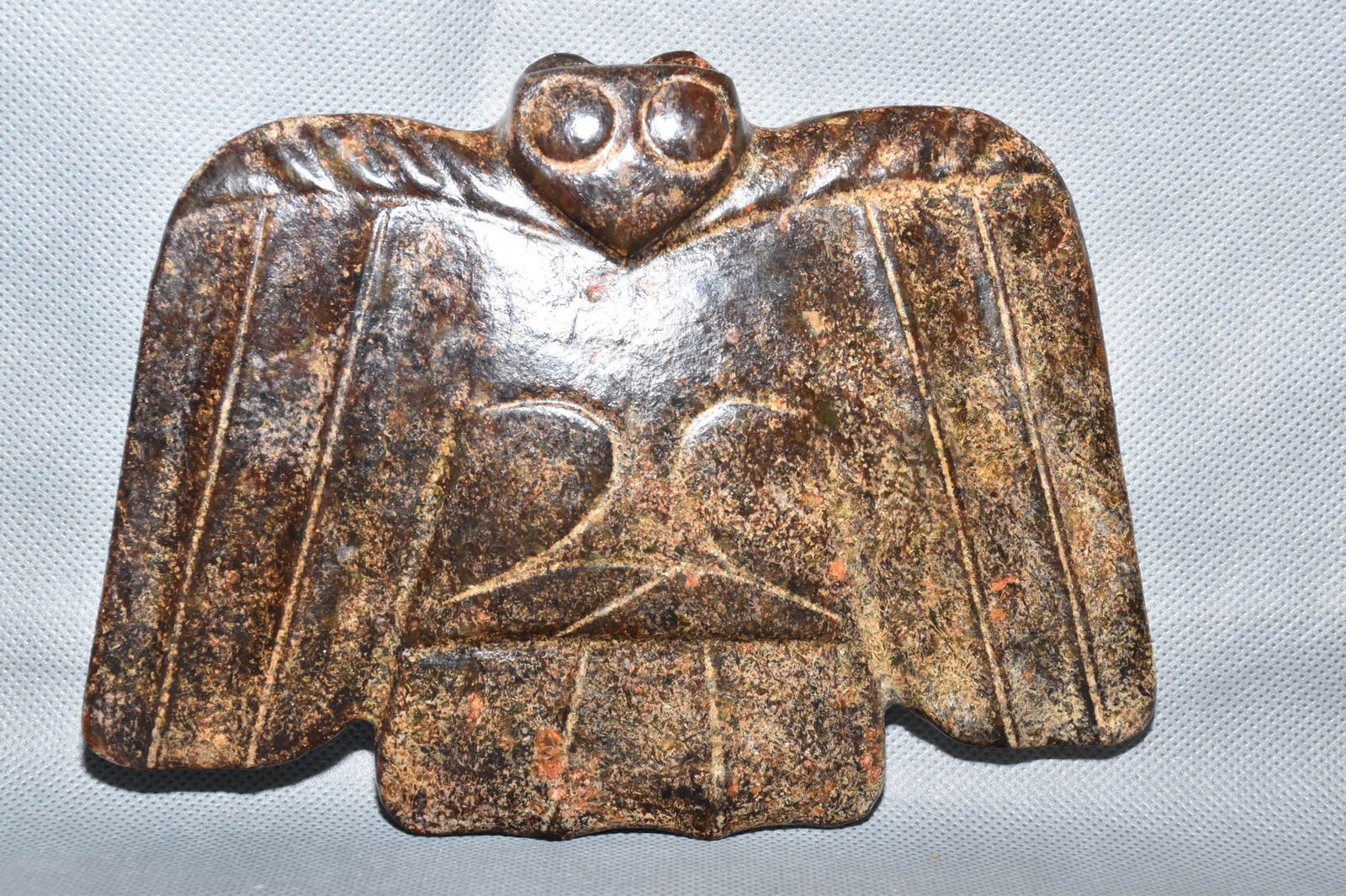 Chinese Hongshan culture jade carved ornaments: Size: Height 13.5 cm - Width 15.4 cm Materials: Natural Jade Time Period: Hongshan Culture Manufactured Date: 3000-BC Object: Chinese Antique ⛨ Purchase With Confidence ✔ Verified A