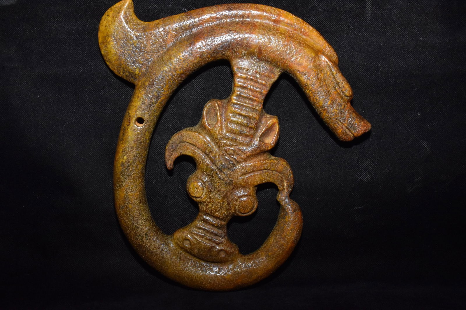 Chinese Hongshan culture jade carved ornaments (1 of 10)