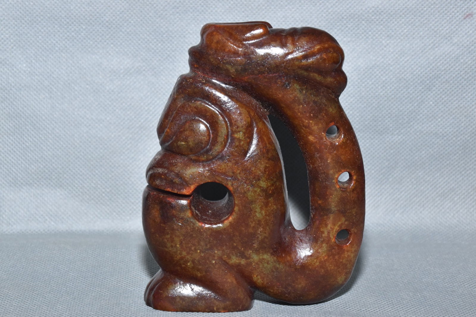 Chinese Hongshan culture jade carved ornaments (1 of 10)