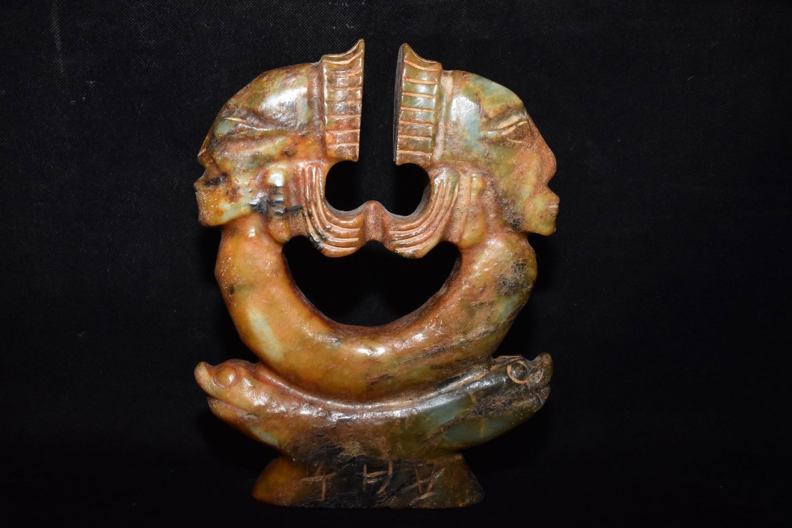 Chinese Hongshan culture jade carved ornaments (1 of 10)