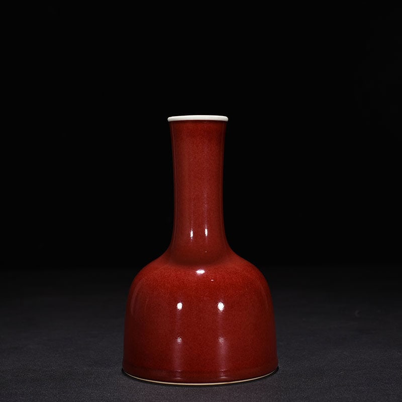Qing Dynasty Kangxi Festival red Glazed bottle (1 of 6)