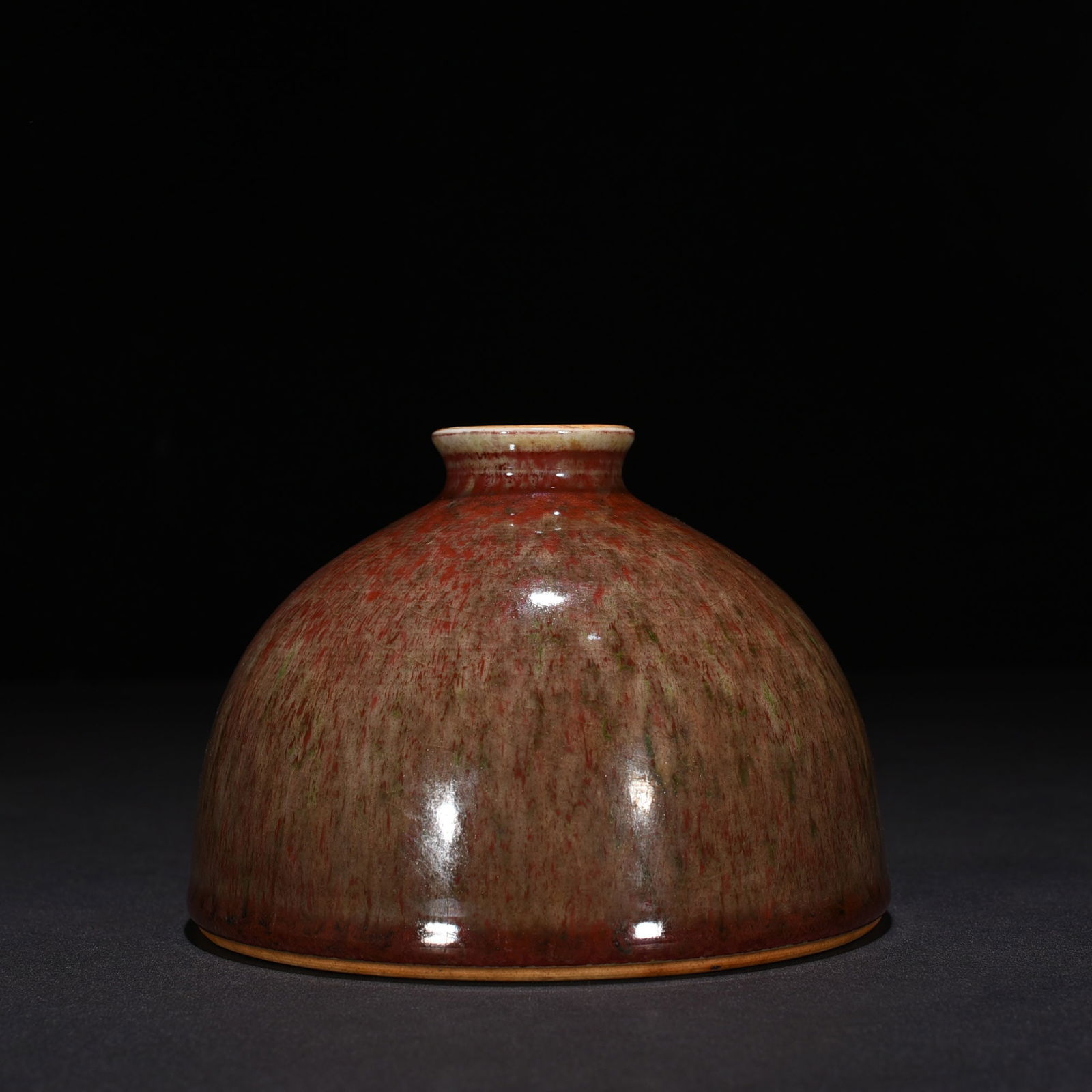 Chinese peach bloom porcelain water bowl Qing dynasty Kangxi Mark & Period (1 of 6)