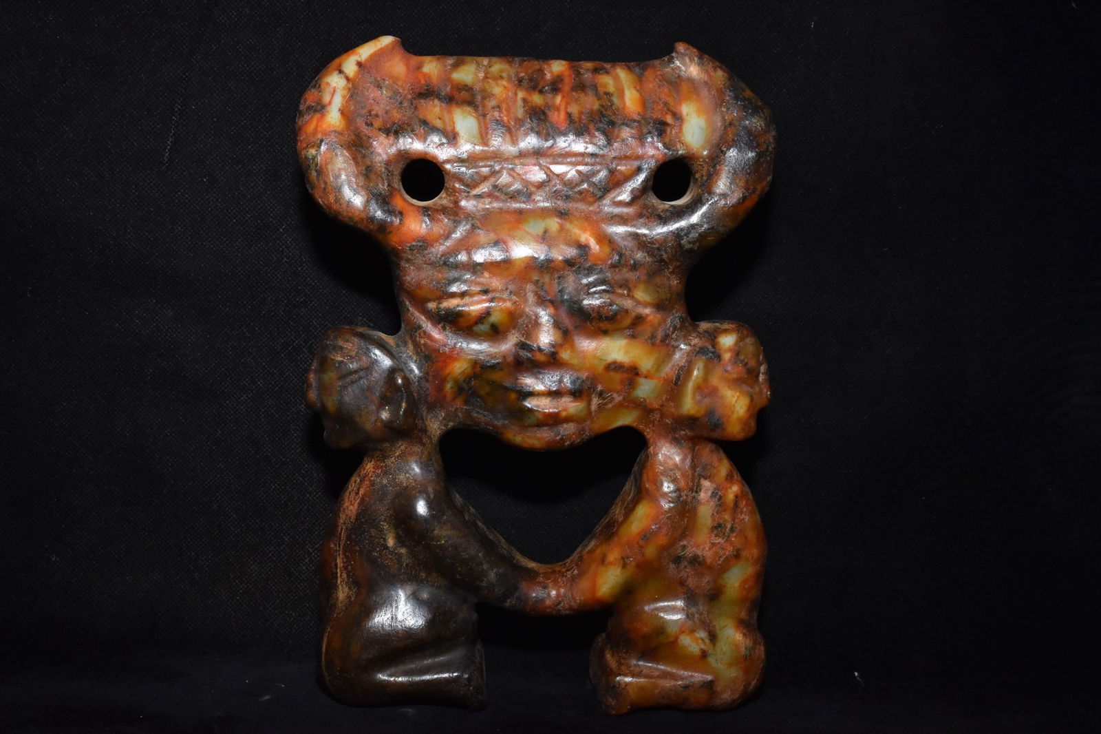 Chinese Hongshan culture jade carved ornaments (1 of 10)