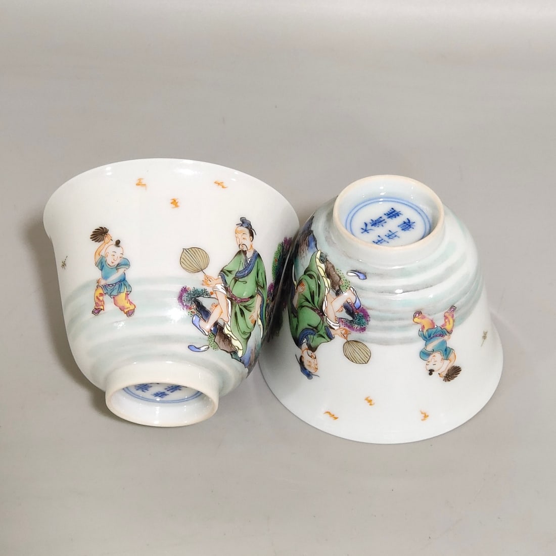Qing Dynasty Yongzheng Famille Rose character story cup: Size: Width 6.8 cm - Height 5.1 cm Materials: Porcelain Time Period: Qing dynasty Manufactured Date: Yongzheng Mark & Period Object: Chinese Antique ⛨ Purchase With Confidence ✔ Ver