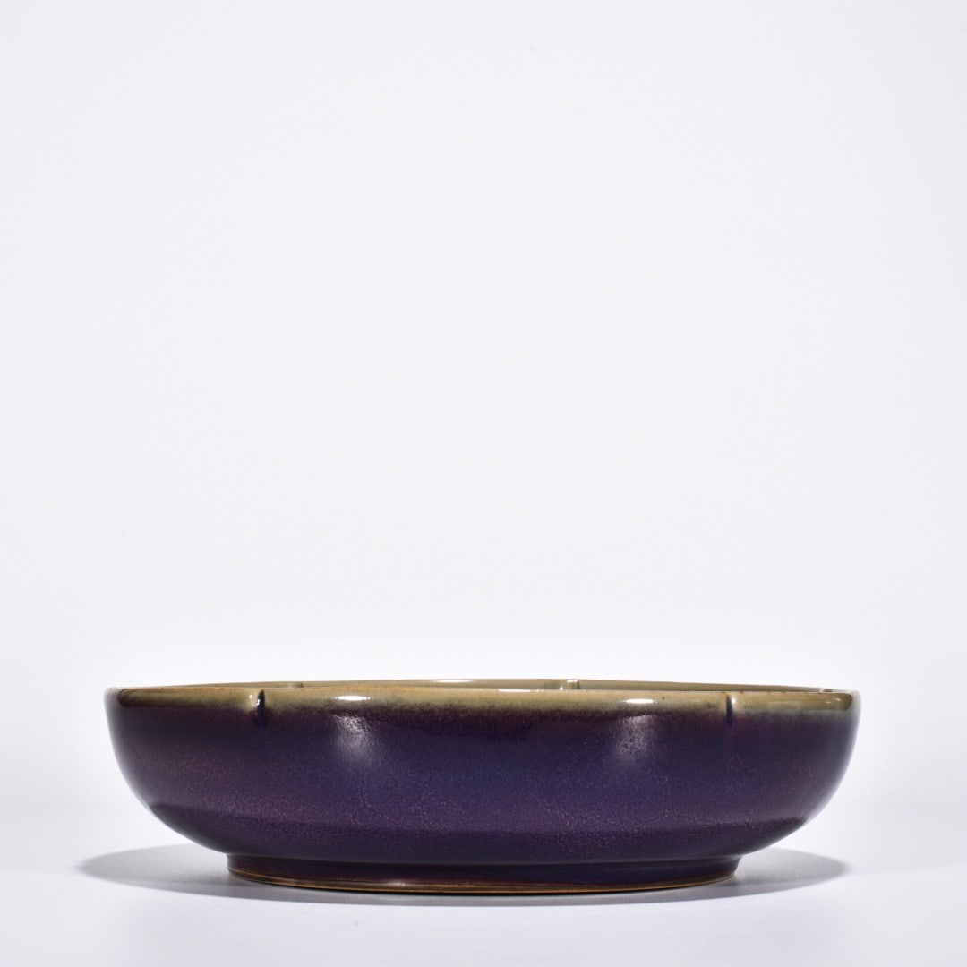 Song Dynasty Jun kiln rose purple glaze sunflower mouth washer: Size: Width 24 cm - Height 5.7 cm Materials: Porcelain Time Period: Song dynasty Manufactured Date: 10th-c Period Object: Chinese Antique ⛨ Purchase With Confidence ✔ Verified Aucti