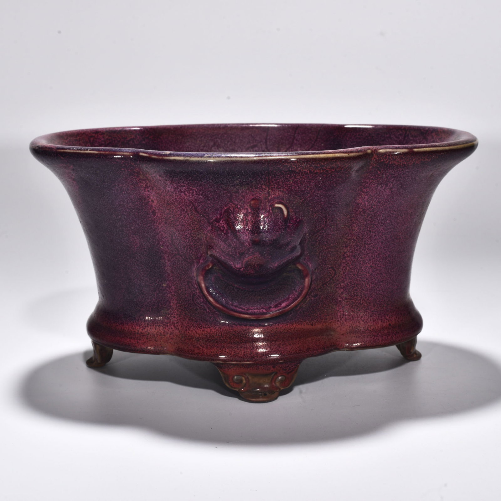 Song Dynasty Jun kiln rose purple glaze Begonia flower pot: Size: Width 24.5 cm - Height 13 cm Materials: Porcelain Time Period: Song dynasty Manufactured Date: 10th-c Period Object: Chinese Antique ⛨ Purchase With Confidence ✔ Verified Auct