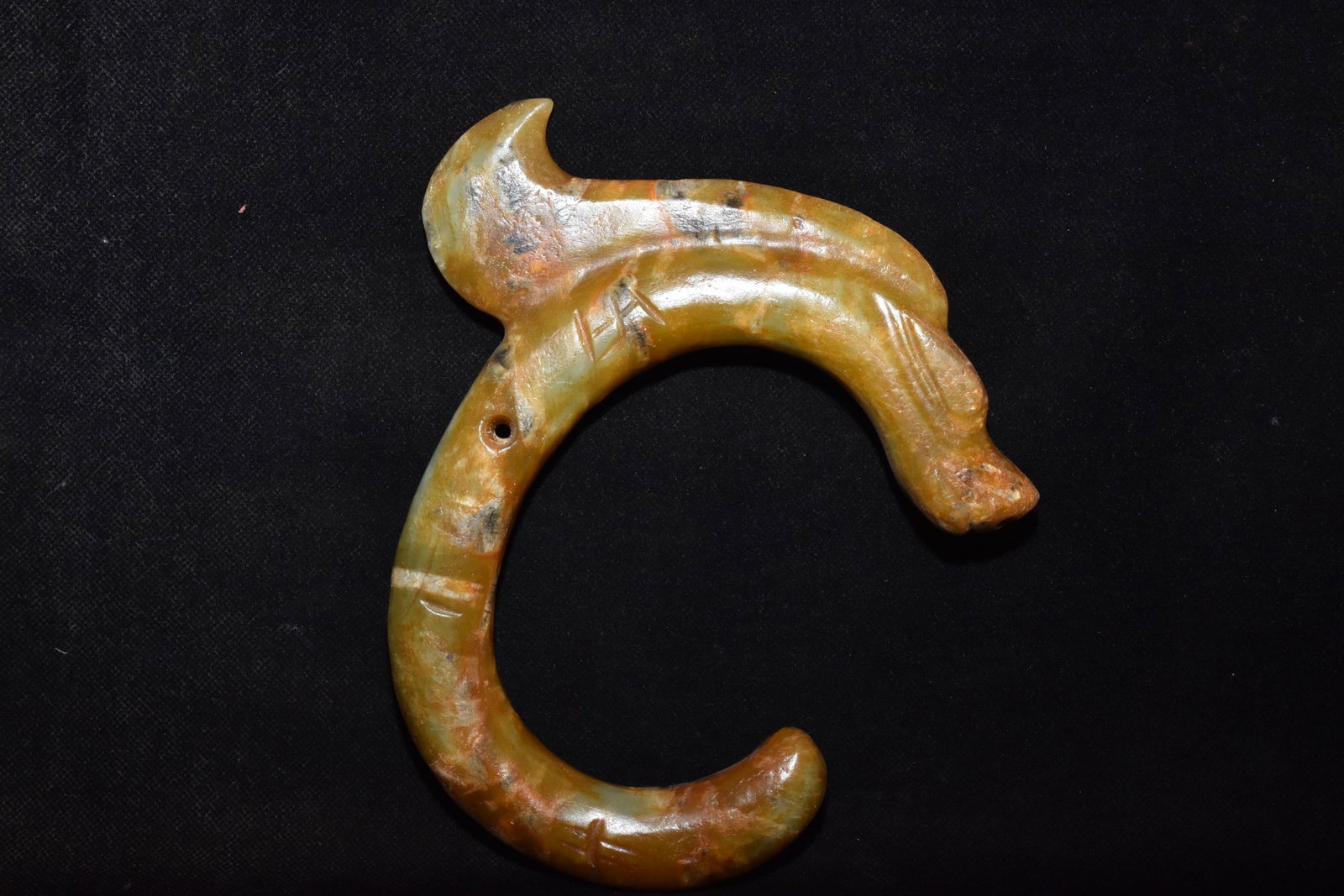 Chinese Hongshan culture jade carved ornaments (1 of 10)