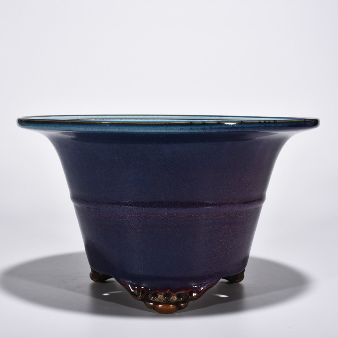 Song Dynasty Jun Kiln Grape Purple Glaze Flower Pot: Size: Width 30 cm - Height 17.5 cm Materials: Porcelain Time Period: Song dynasty Manufactured Date: 10th-c Period Object: Chinese Antique ⛨ Purchase With Confidence ✔ Verified Auct