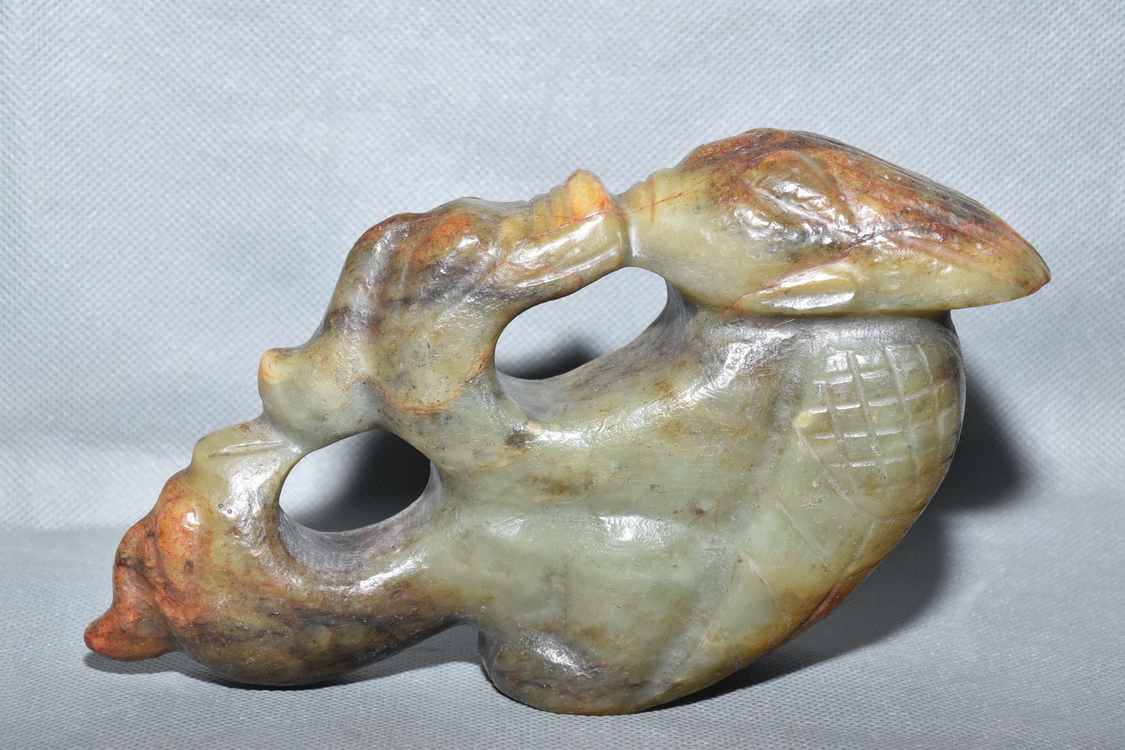 Chinese Hongshan culture jade carved ornaments: Size: Height 11 cm - Width 16 cm Materials: Natural Jade Time Period: Hongshan Culture Manufactured Date: 3000-BC Object: Chinese Antique ⛨ Purchase With Confidence ✔ Verified Aucti