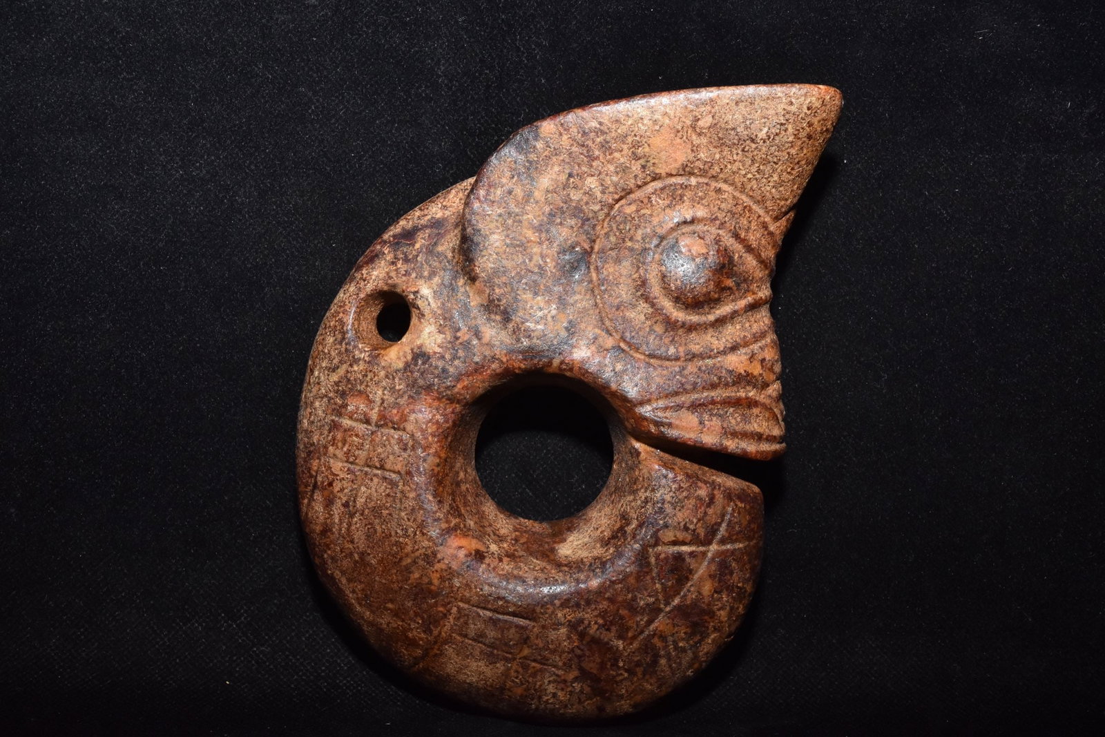 Chinese Hongshan culture jade carved ornaments: Size: Height 16.2 cm - Width 11.5 cm Materials: Natural Jade Time Period: Hongshan Culture Manufactured Date: 3000-BC Object: Chinese Antique ⛨ Purchase With Confidence ✔ Verified A