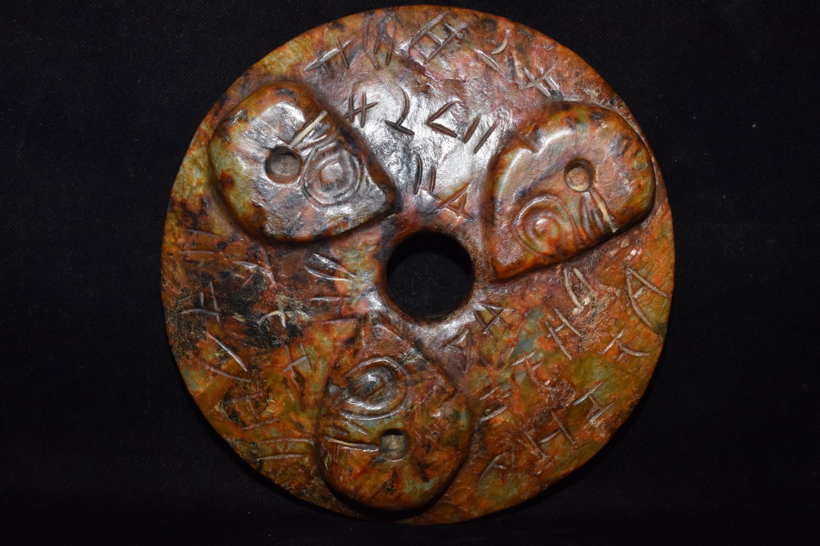 Chinese Hongshan culture jade carved ornaments: Size: Height 20.5 cm - Width 0.5 cm Materials: Natural Jade Time Period: Hongshan Culture Manufactured Date: 3000-BC Object: Chinese Antique ⛨ Purchase With Confidence ✔ Verified Au