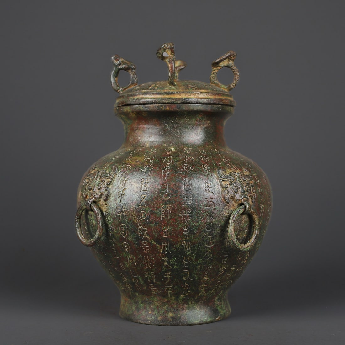Chinese bronze ware jar Han dynasty (1 of 10)