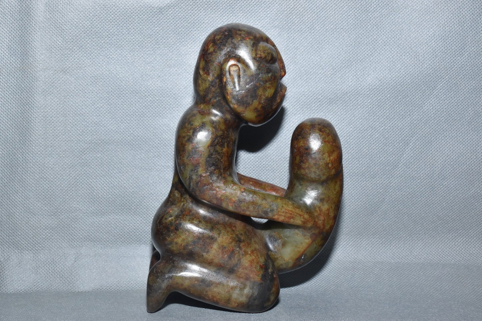 Chinese Hongshan culture jade carved ornaments: Size: Height 16.6 cm - Width 10.5 cm Materials: Natural Jade Time Period: Hongshan Culture Manufactured Date: 3000-BC Object: Chinese Antique ⛨ Purchase With Confidence ✔ Verified A