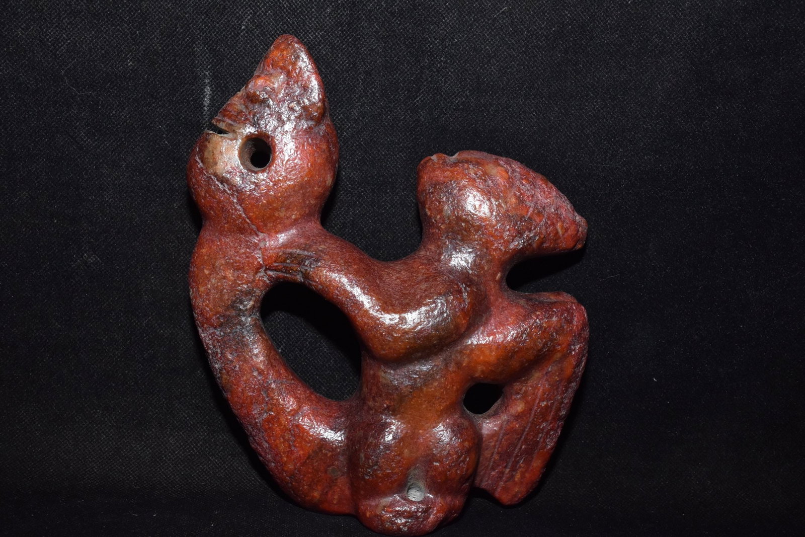 Chinese Hongshan culture jade carved ornaments: Size: Height 18.8 cm - Width 15 cm Materials: Natural Jade Time Period: Hongshan Culture Manufactured Date: 3000-BC Object: Chinese Antique ⛨ Purchase With Confidence ✔ Verified Auc