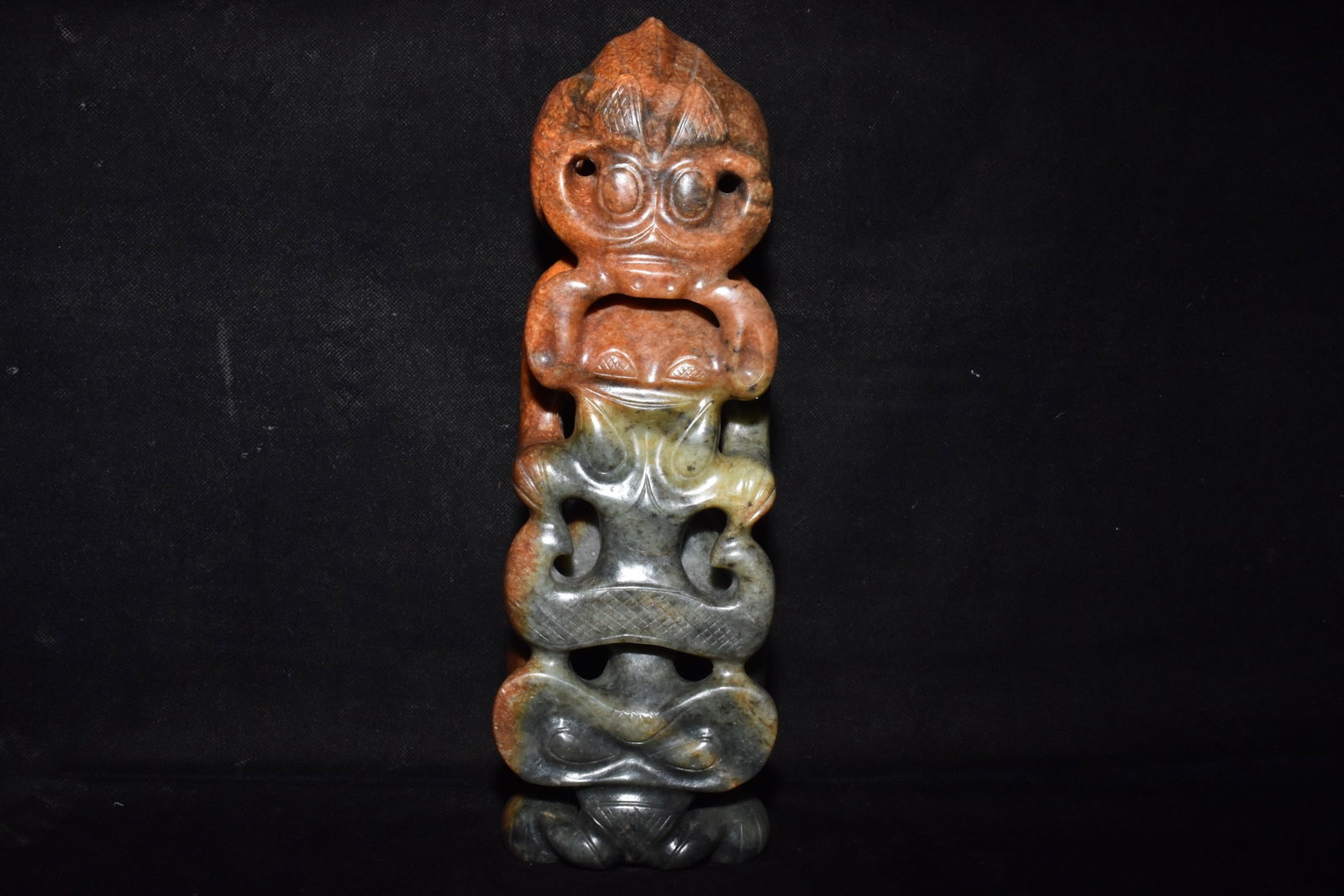 Chinese Hongshan culture jade carved ornaments (1 of 9)