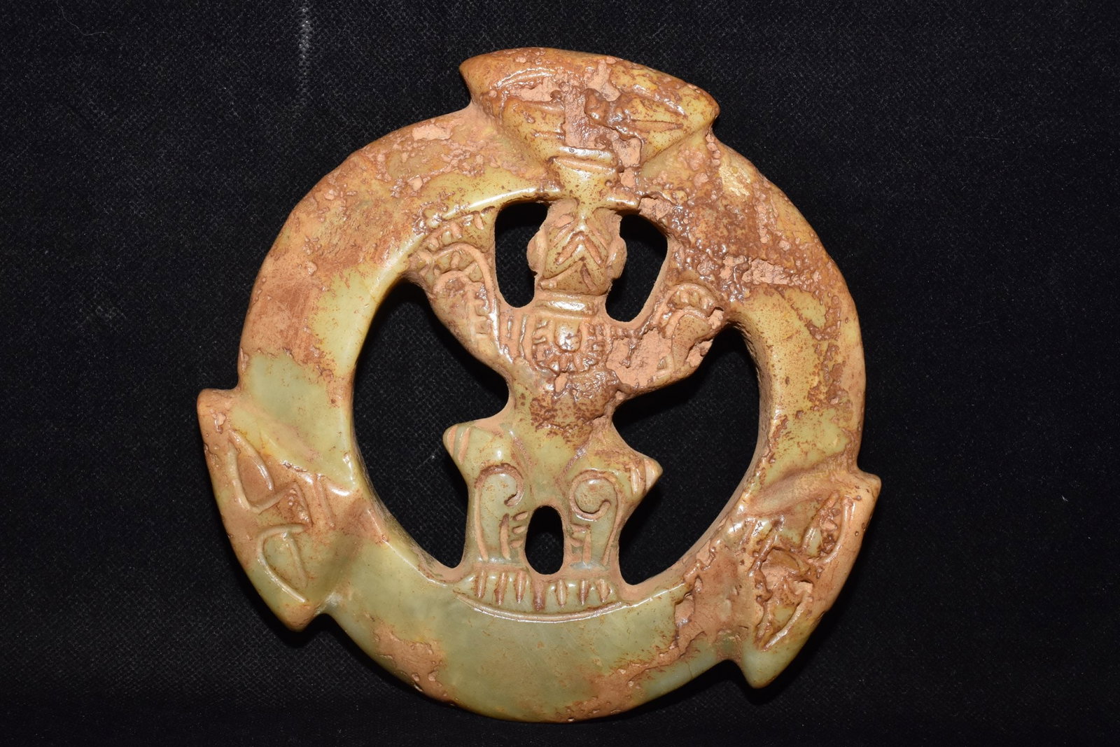 Chinese Hongshan culture jade carved ornaments: Size: Height 16 cm - Width 1.5 cm Materials: Natural Jade Time Period: Hongshan Culture Manufactured Date: 3000-BC Object: Chinese Antique ⛨ Purchase With Confidence ✔ Verified Auct