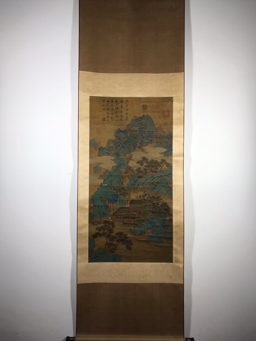 Chinese scroll painting Five Dynasties Juran (1 of 9)