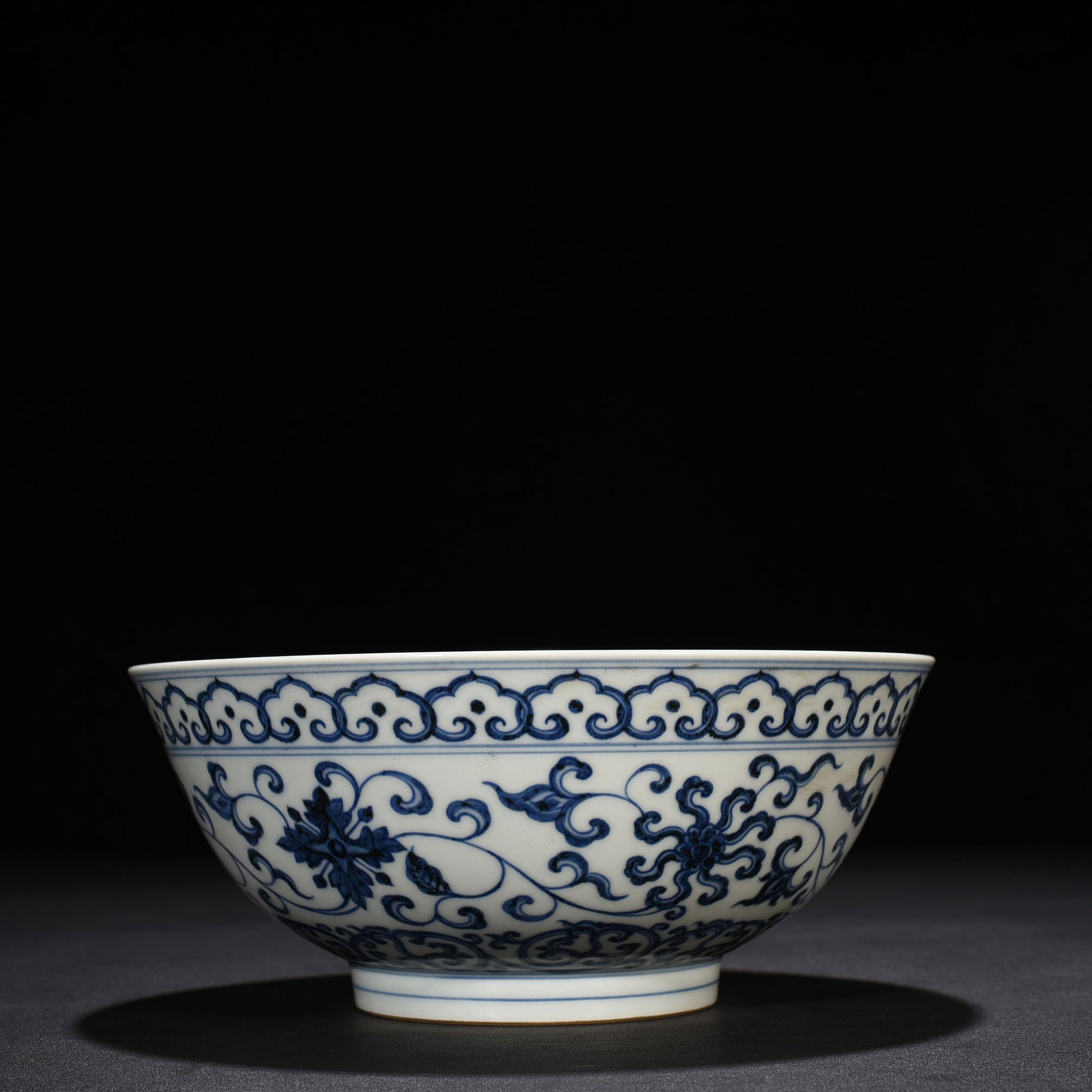 Ming Dynasty Xuande blue and white Sanskrit holder lotus bowl: Size: Width 21 cm - Height 9 cm Materials: Porcelain Time Period: Ming dynasty Manufactured Date: Xuande Mark & Period Object: Chinese Antique ⛨ Purchase With Confidence ✔ Verified