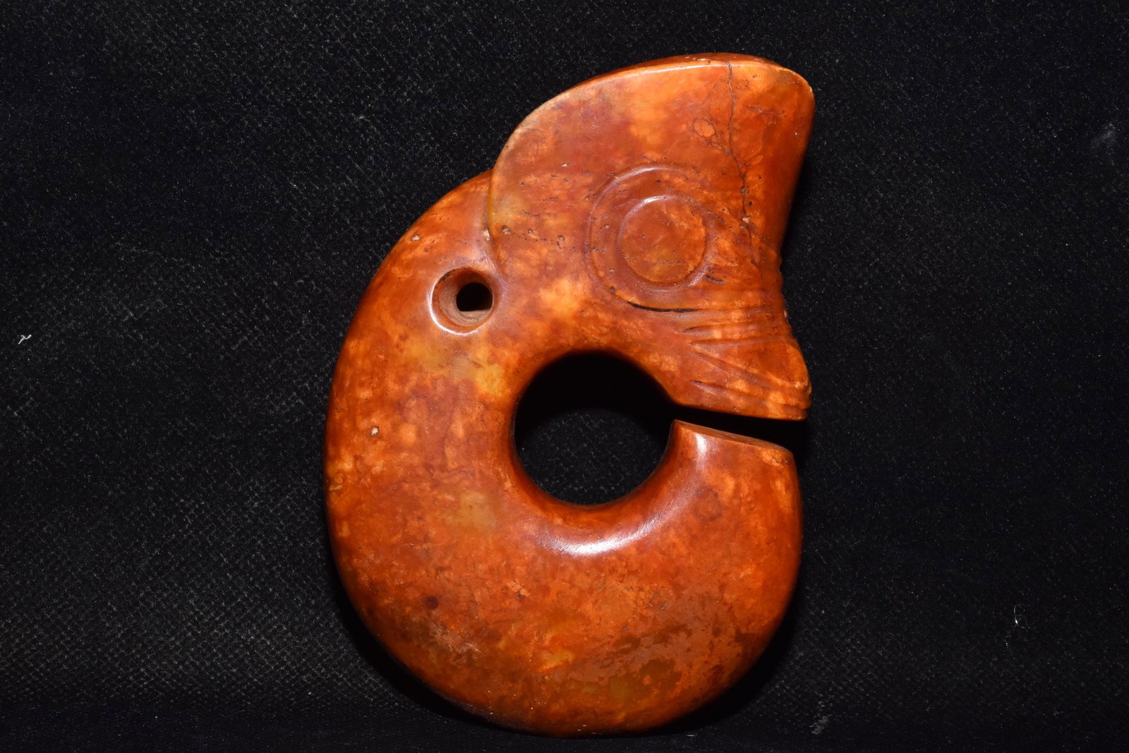 Chinese Hongshan culture jade carved ornaments: Size: Height 11.6 cm - Width 7.5 cm Materials: Natural Jade Time Period: Hongshan Culture Manufactured Date: 3000-BC Object: Chinese Antique ⛨ Purchase With Confidence ✔ Verified Au