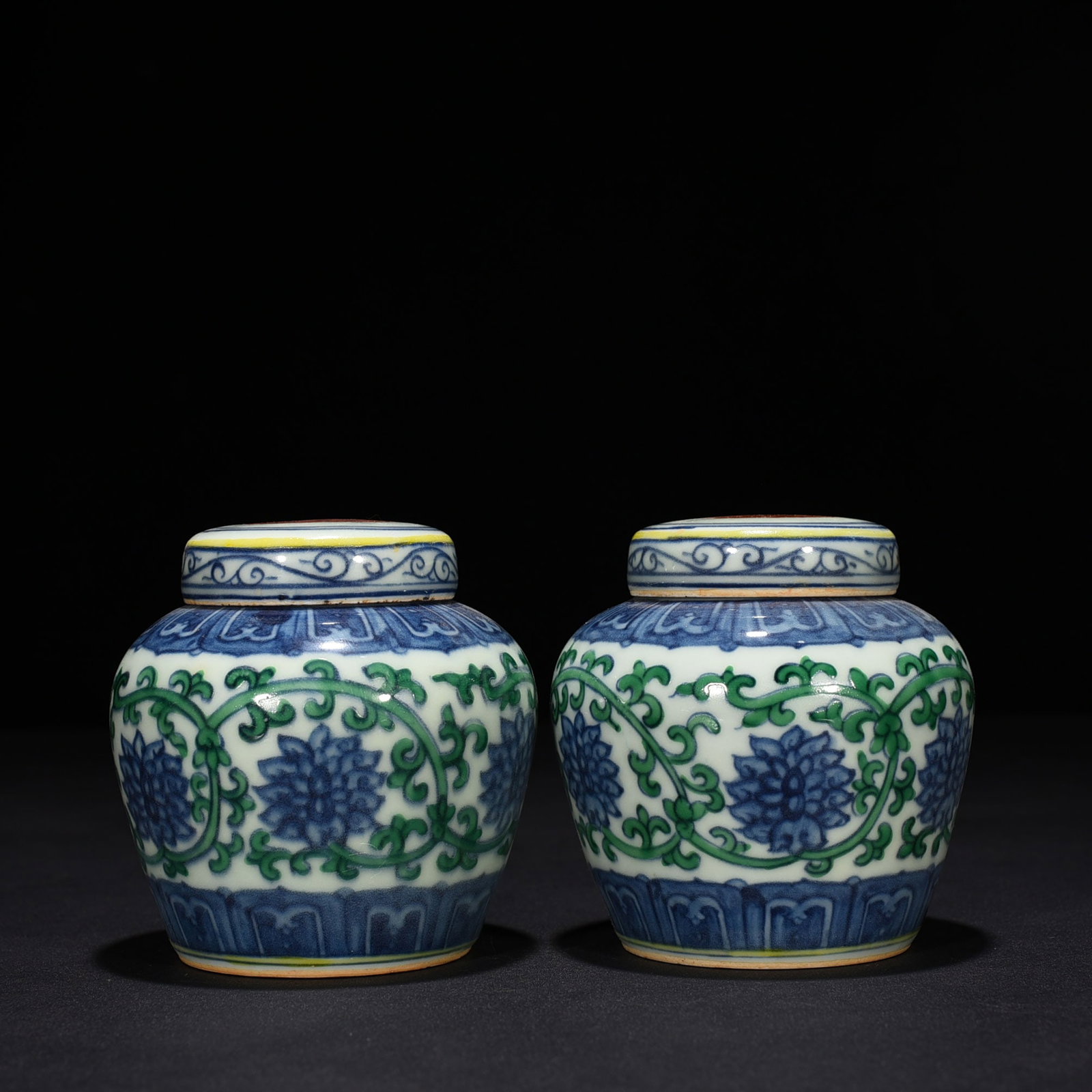 Ming Dynasty Chenghua Doucai lotus pattern and lotus branches Tianzi jar: Size: Height 10 cm - Width 10 cm Materials: Porcelain Time Period: Ming dynasty Manufactured Date: Chenghua Mark & Period Object: Chinese Antique ⛨ Purchase With Confidence ✔ Verifi