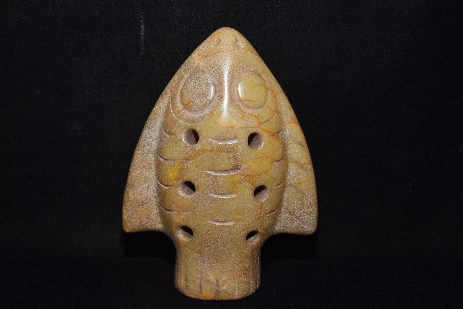 Chinese Hongshan culture jade carved ornaments: Size: Height 18 cm - Width 12 cm Materials: Natural Jade Time Period: Hongshan Culture Manufactured Date: 3000-BC Object: Chinese Antique ⛨ Purchase With Confidence ✔ Verified Aucti