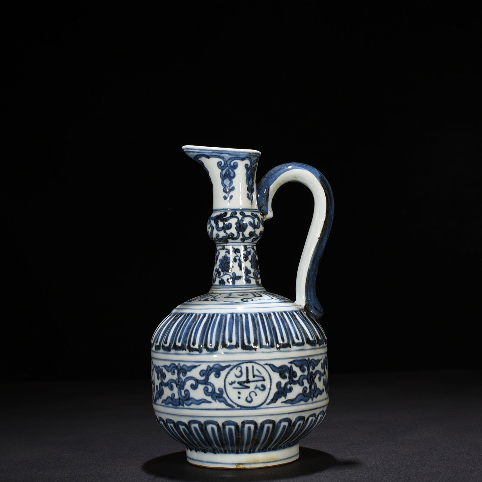Ming Dynasty Zhengde blue and white flowers with Arabic inscriptions Ewer (1 of 9)