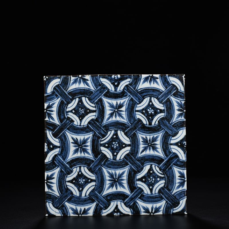 Ming Dynasty Yongle Dabaoen Temple blue and white brocade wall tiles (1 of 5)