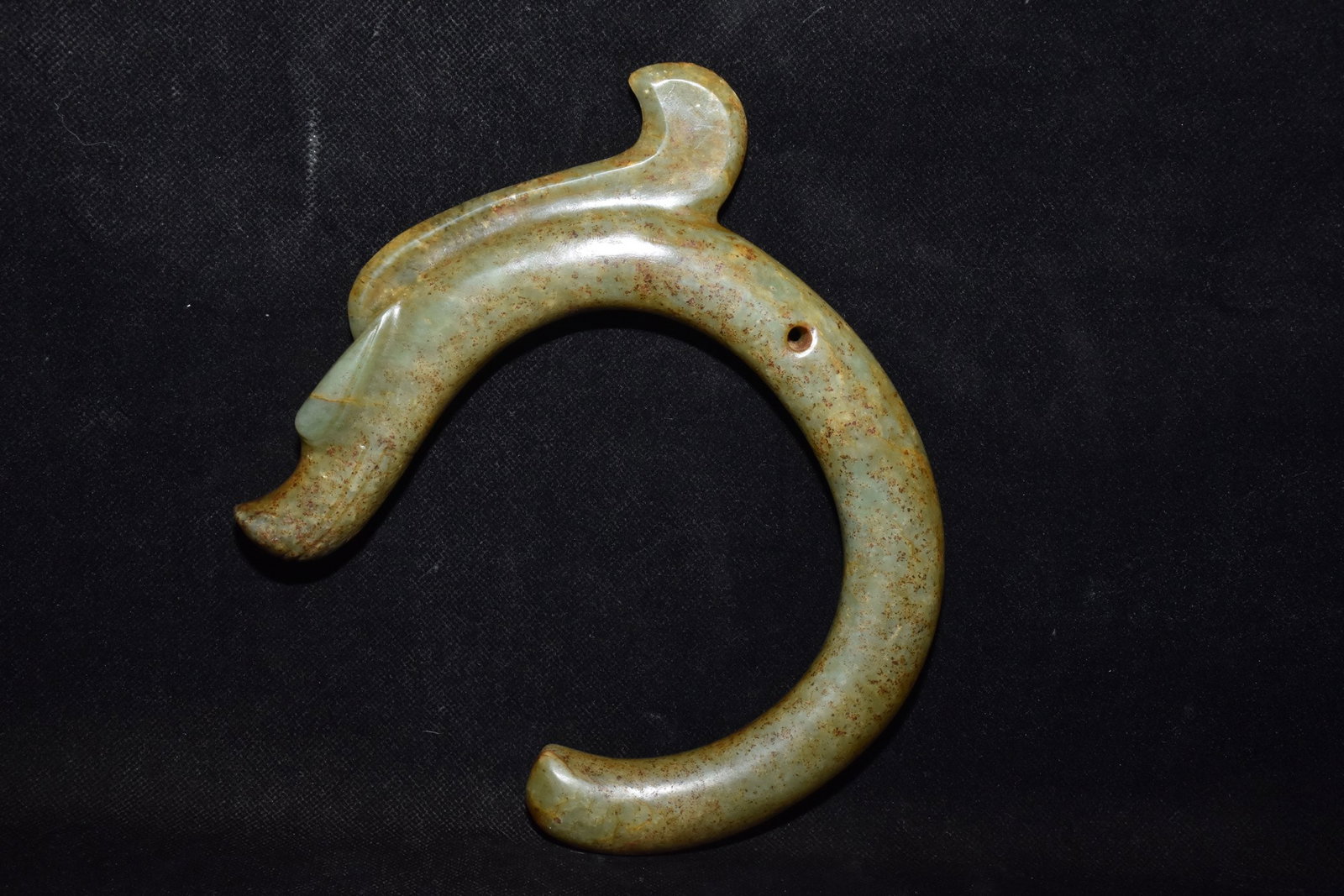 Chinese Hongshan culture jade carved ornaments: Size: Height 19.5 cm - Width 17 cm Materials: Natural Jade Time Period: Hongshan Culture Manufactured Date: 3000-BC Object: Chinese Antique ⛨ Purchase With Confidence ✔ Verified Auc