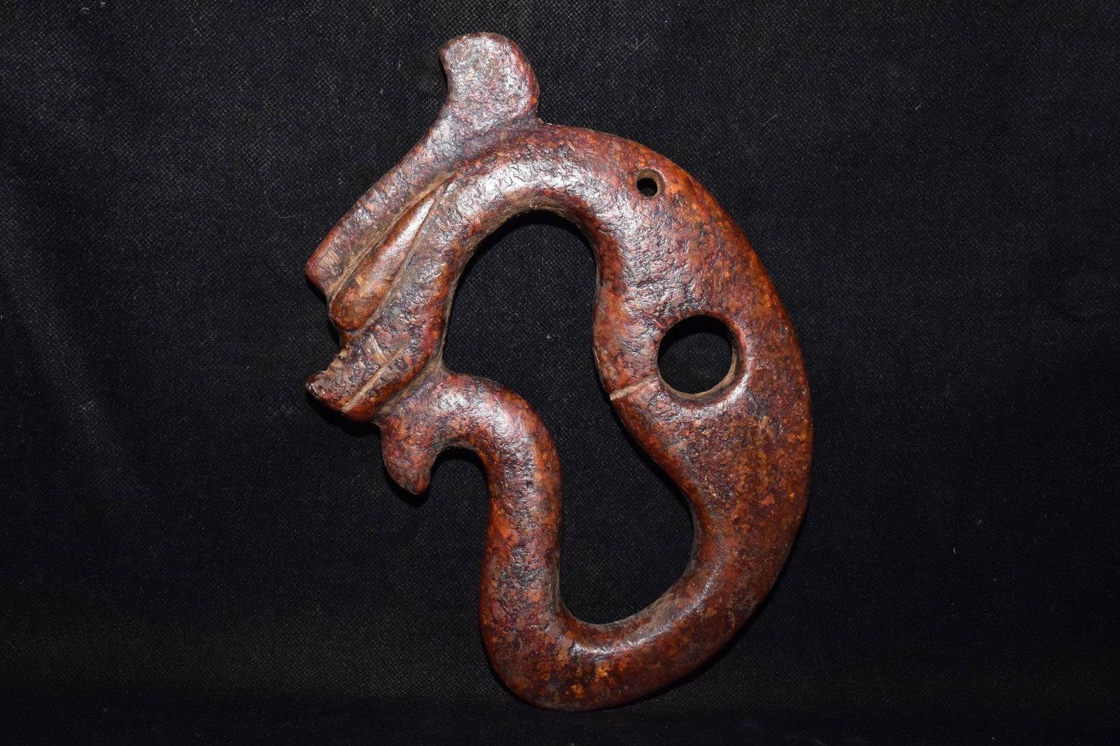 Chinese Hongshan culture jade carved ornaments: Size: Height 23.5 cm - Width 18 cm Materials: Natural Jade Time Period: Hongshan Culture Manufactured Date: 3000-BC Object: Chinese Antique ⛨ Purchase With Confidence ✔ Verified Auction