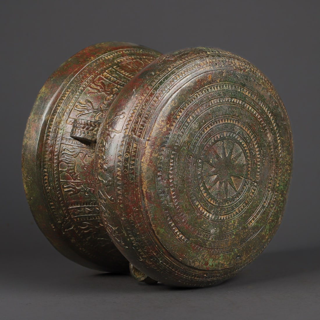 Zhou Dynasty Bronze minority drum - 8