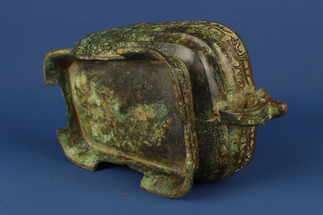 Zhou Dynasty Bronze Square Box - 9