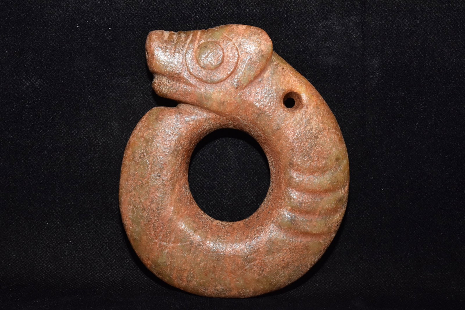 Chinese Hongshan culture jade carved ornaments: Size: Height 14.2 cm - Width 11 cm Materials: Natural Jade Time Period: Hongshan Culture Manufactured Date: 3000-BC Object: Chinese Antique ⛨ Purchase With Confidence ✔ Verified Auc