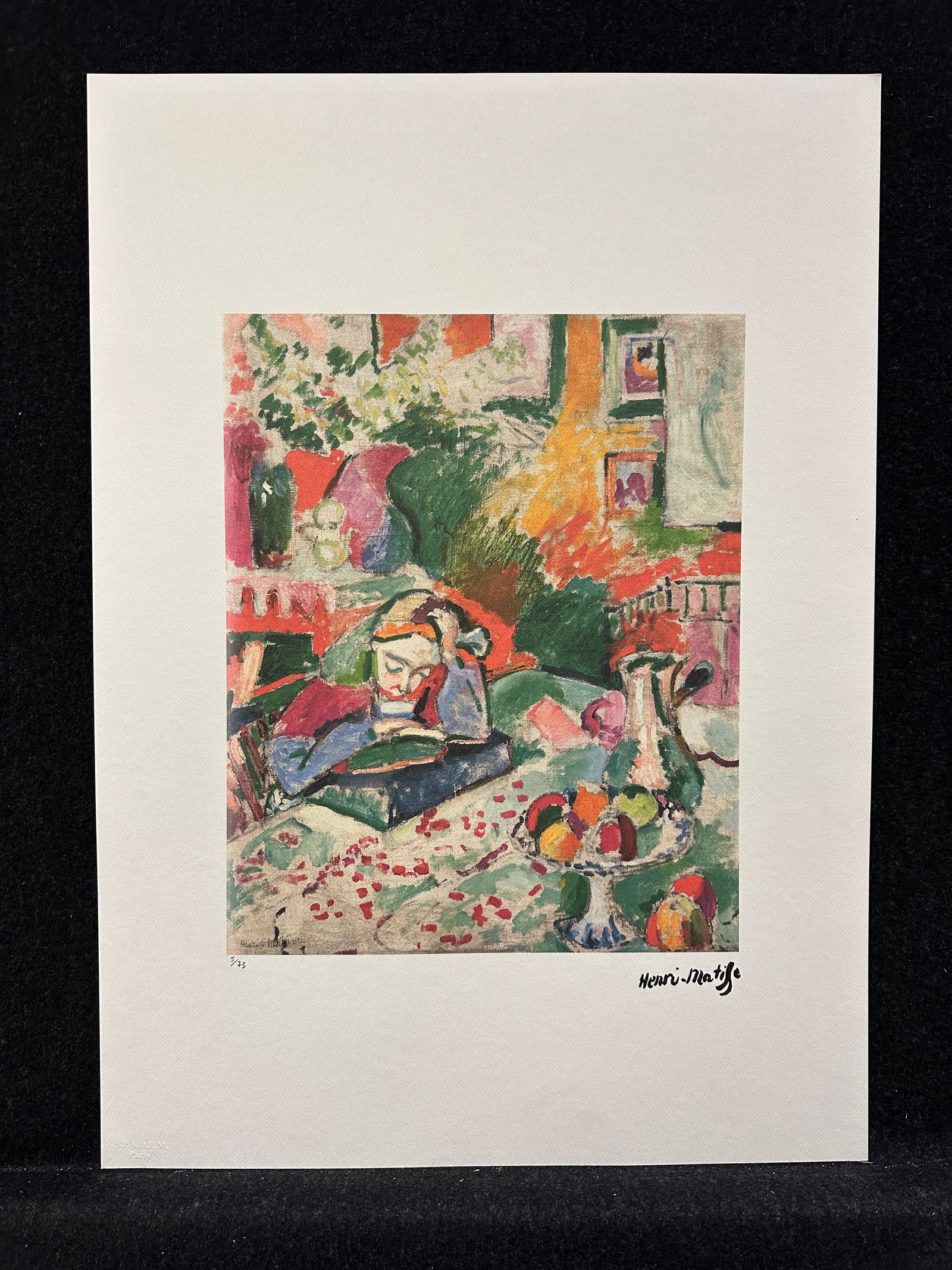 Henry Matisse, stamp sign offset lithograph (1 of 5)
