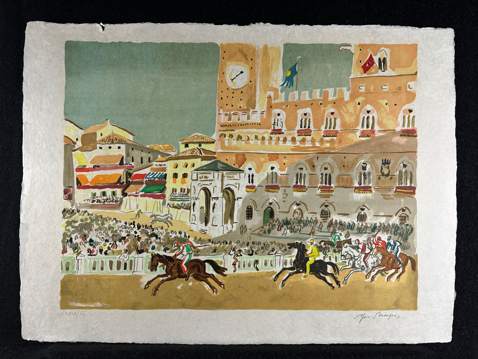 Yves Brayer, original lithograph, pencil signed (1 of 7)