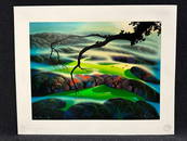 Eyvind Earle, original serigraph, ink signed