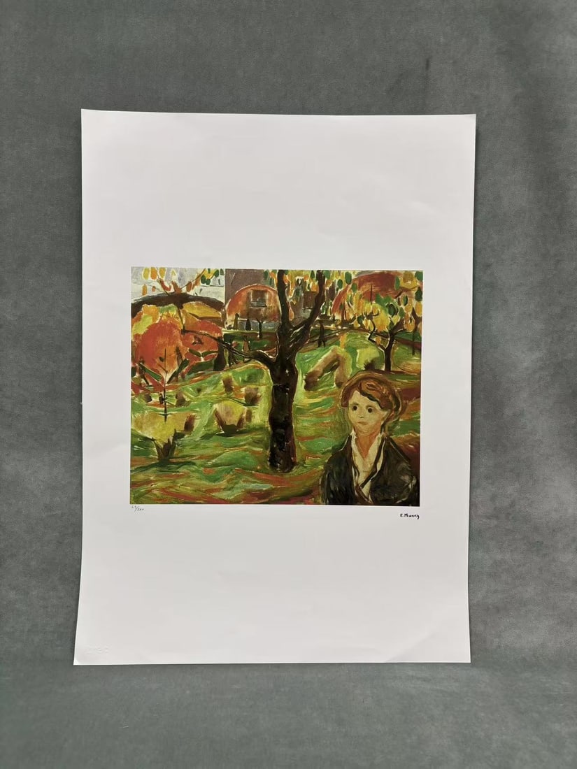 Edvard Munch, offset lithograph, signed in the plate: Artist: Edvard Munch (Norwegian, 1863-1944) Title: Year: 1990 Medium: offset lithograph Image Size: 12.0 x 14.7 inches Sheet Size: 27.5 x 19.6 inches Catalog reference: De