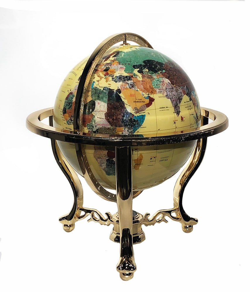Tabletop Globe with Gold Tripod (1 of 4)