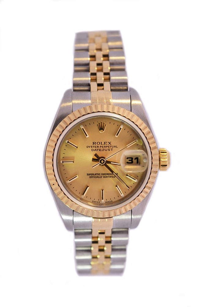 Rolex 2-Tone Ladies Watch with Jubilee Bracelet & Champagne Face (1 of 5)