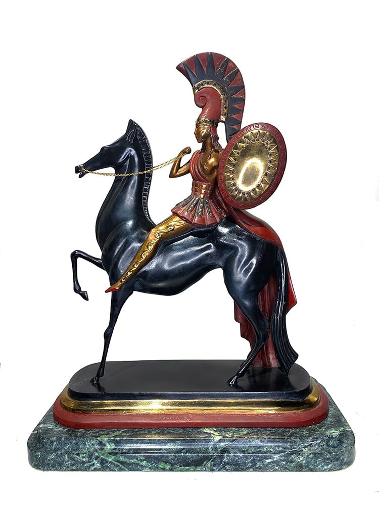 Erte "Amazon"   Bronze Sculpture (1 of 4)