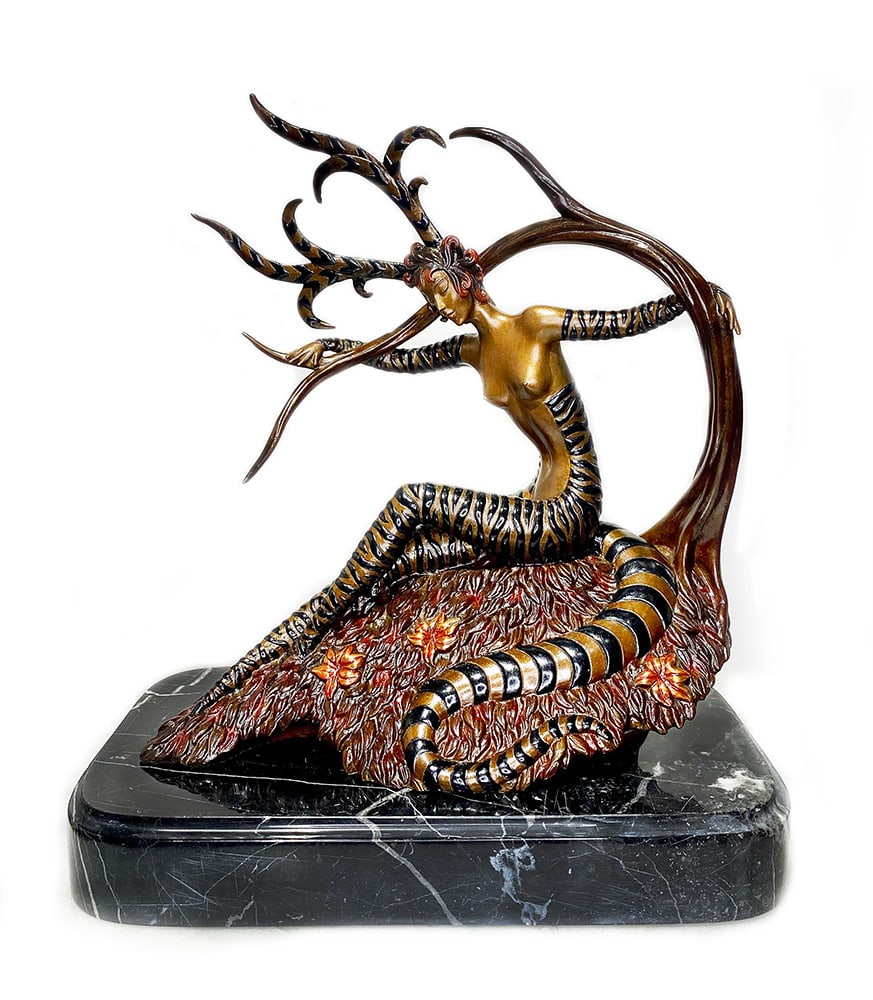 Erte  "Hunting"  Bronze Sculpture (1 of 3)