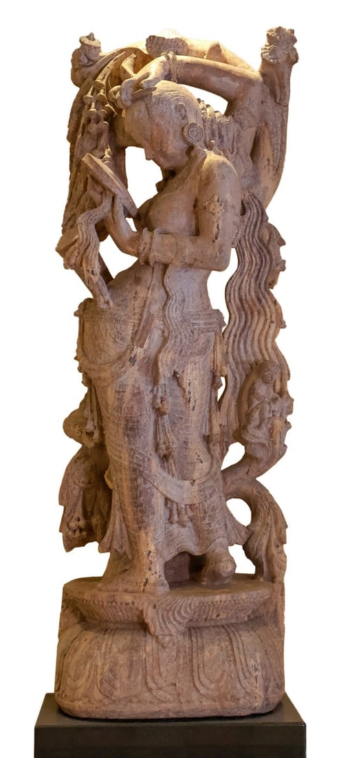 Stone Carved Asian Sculpture (1 of 1)