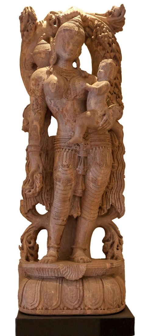 Stone Carved Asian Sculpture (1 of 1)