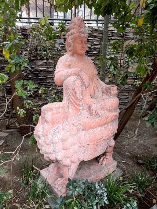 Marble carved Guan Yin (1 of 2)