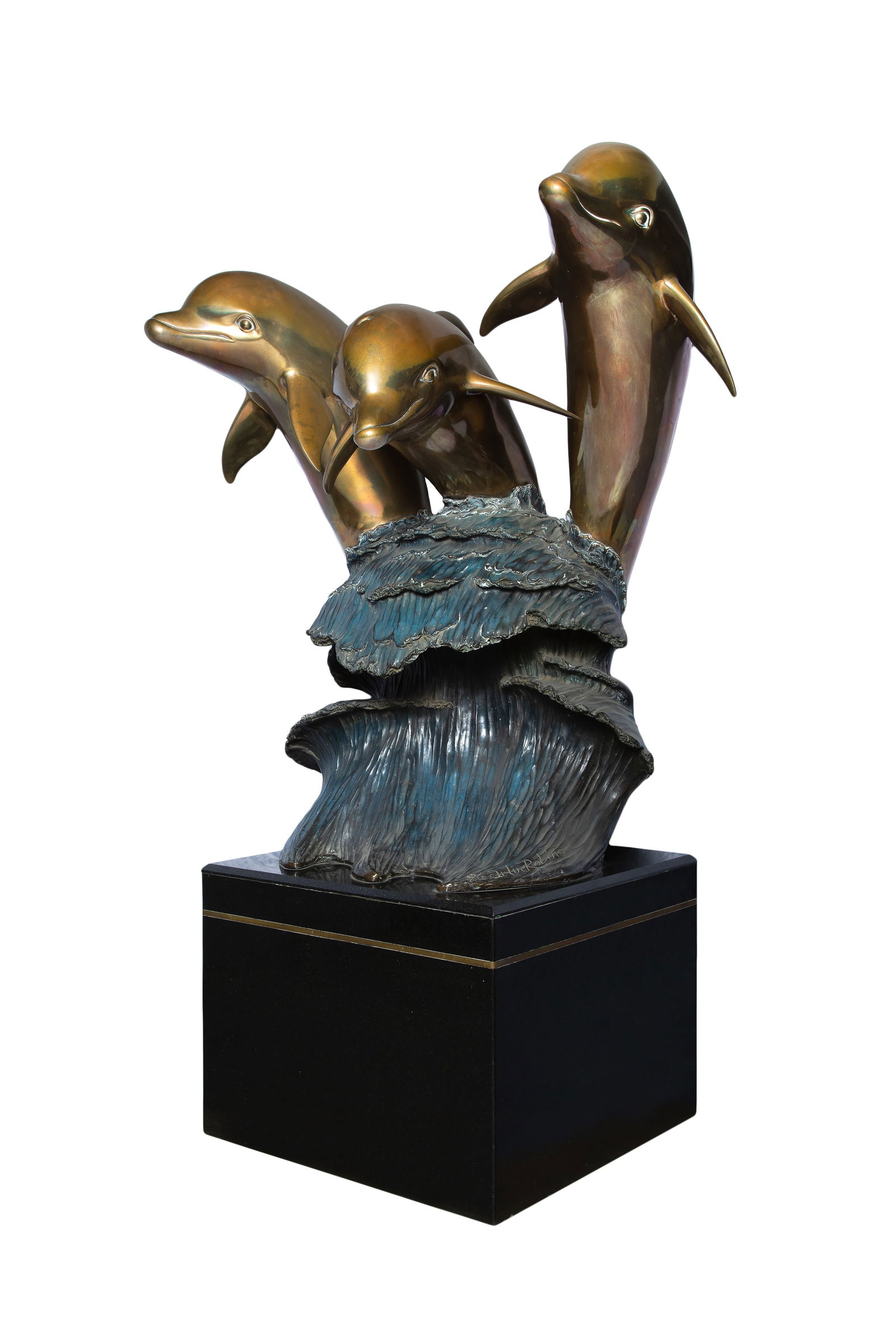 Bronze Dolphin Statue (1 of 4)