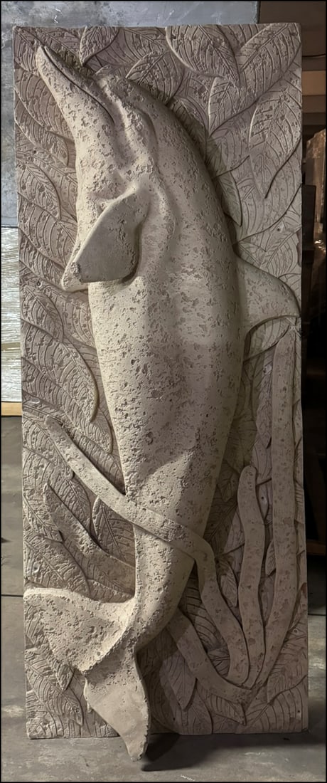 Dolphin Stone Carving (1 of 2)