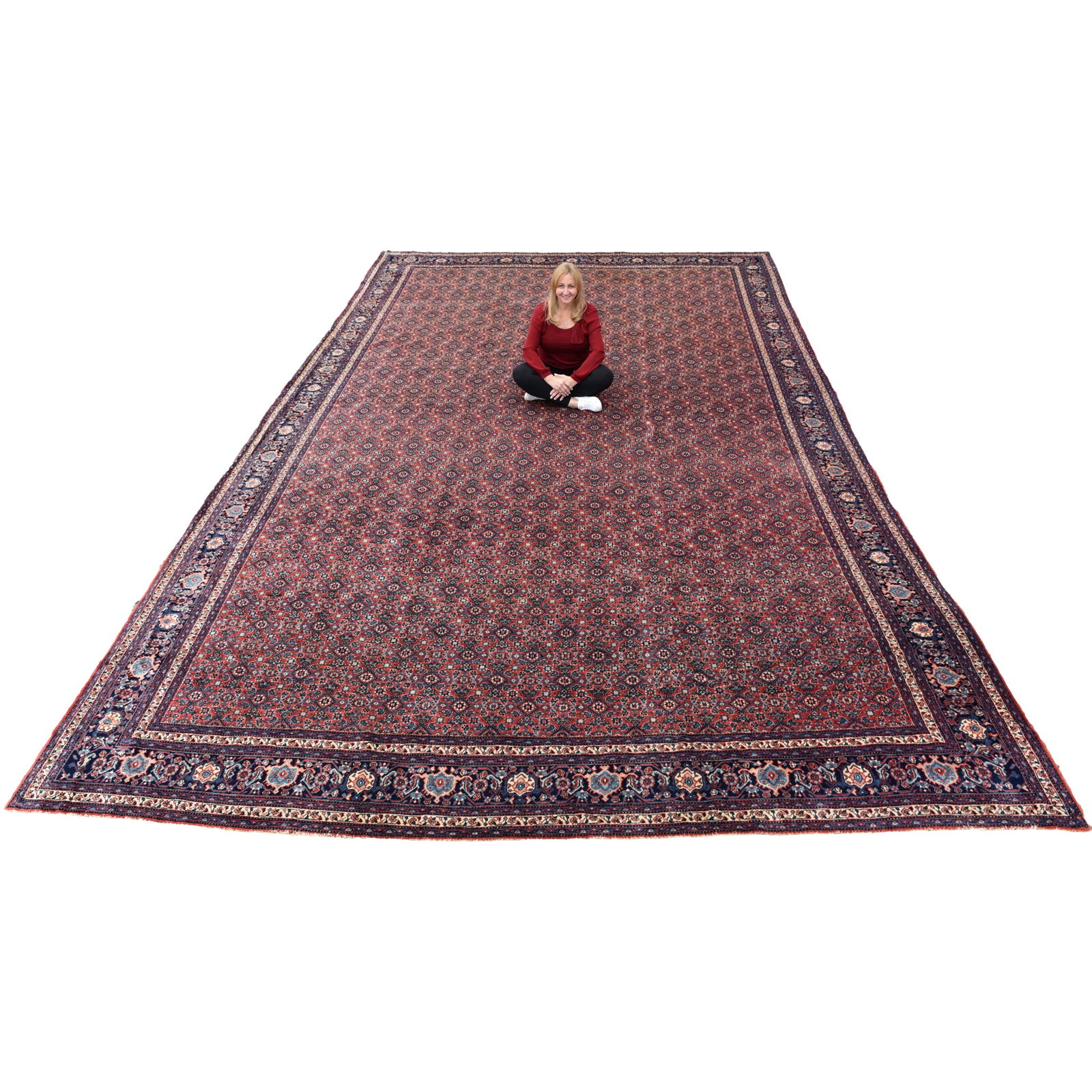 Malayer Palace Size Hand Knotted Area Rug (1 of 12)