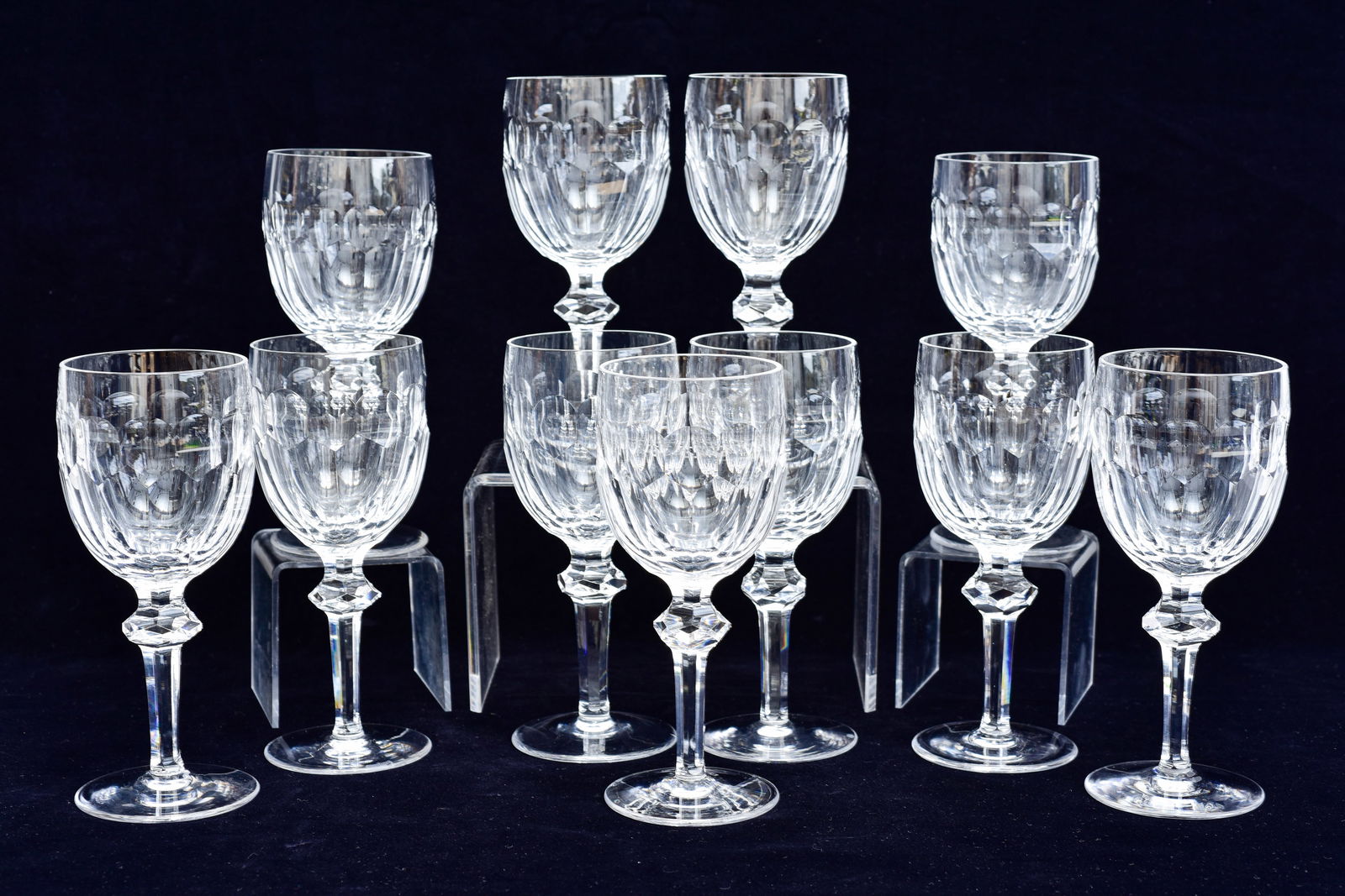 Set of 11 Waterford Curraghmore Crystal Water Goblets (1 of 8)