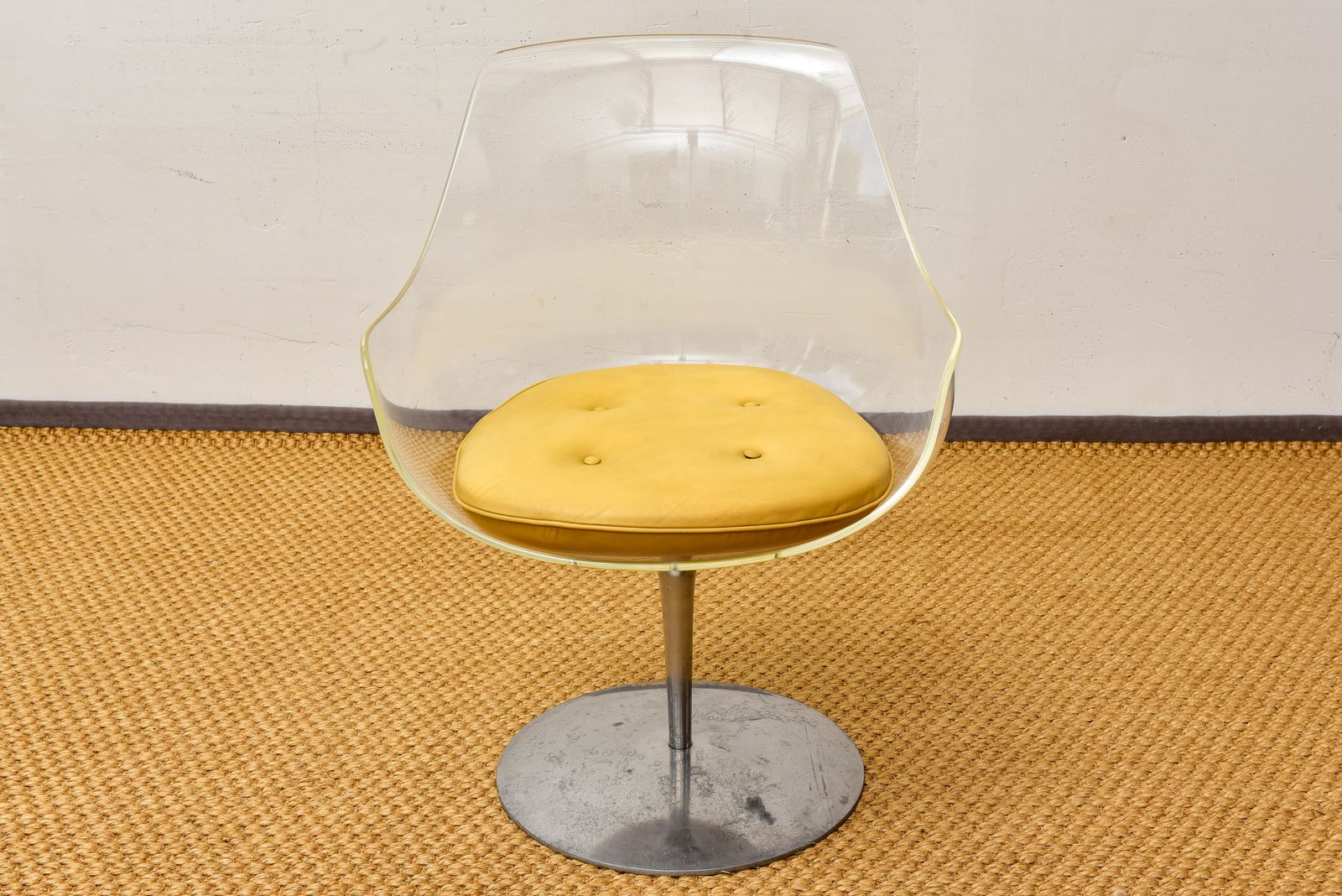 1960s Estelle & Erwine Laverne Formes Nouvelles Lucite Champagne Chair (1 of 12)