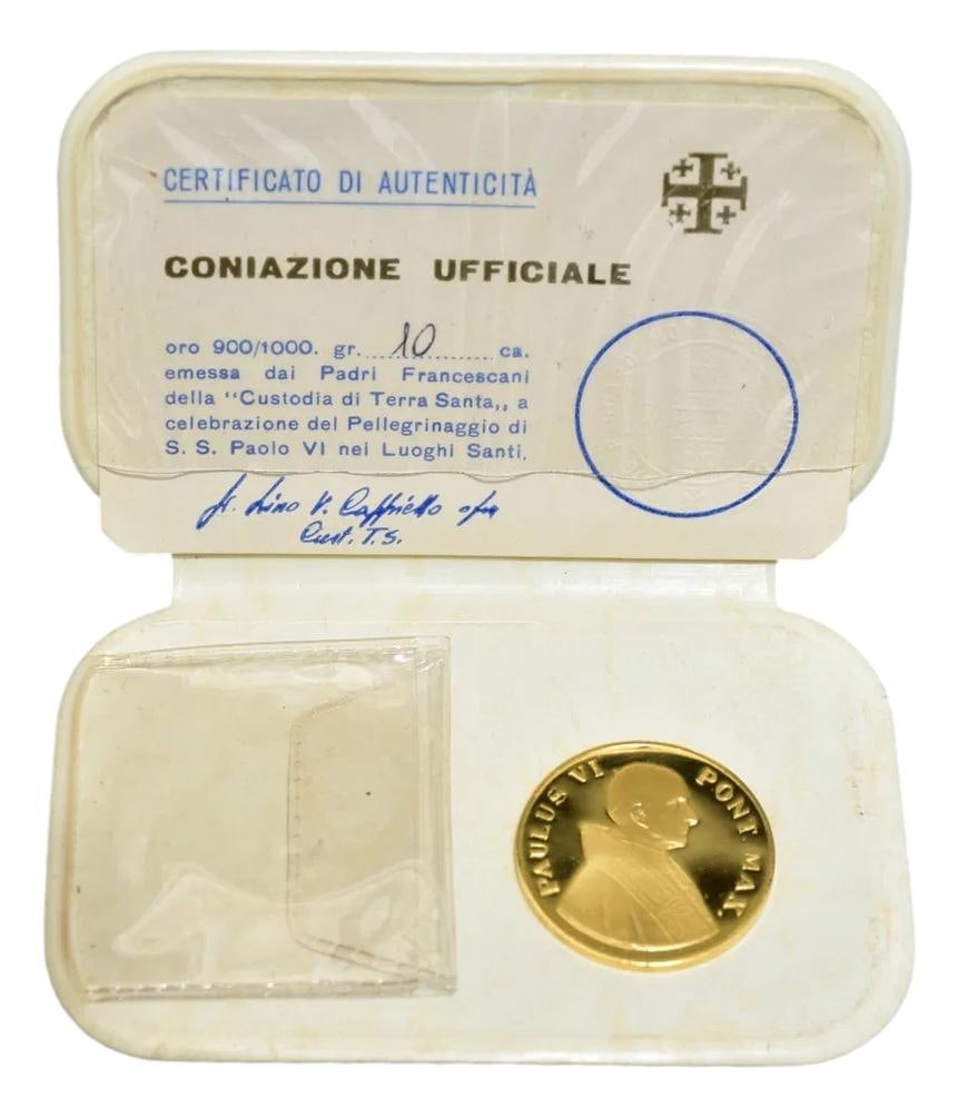 Paulus VI Pont. Max 900/1000 Gold Coin with COA (1 of 4)